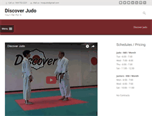 Tablet Screenshot of discoverjudo.com
